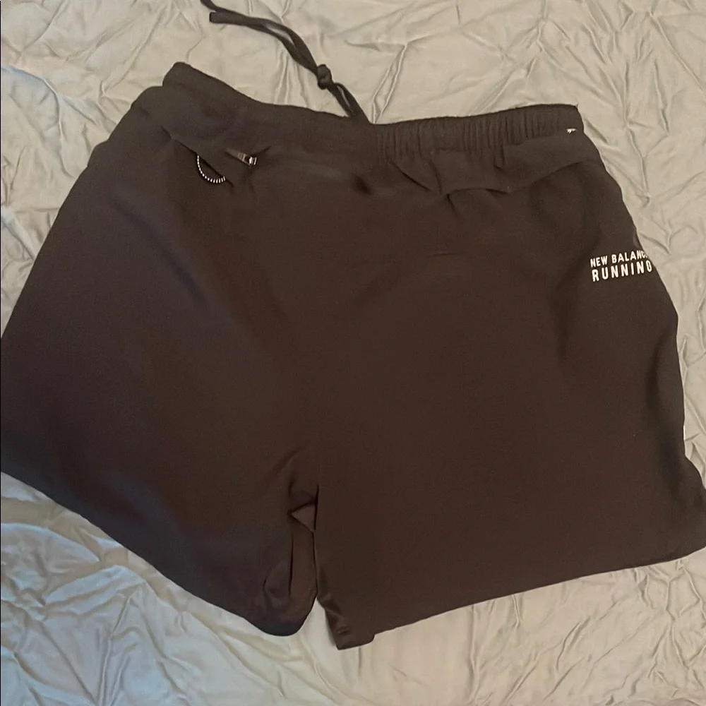 New Balance Black Athletic Shorts Lightweight Performance - Picture 2 of 5